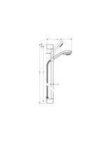 Hansgrohe Crometta 85 Multi/Unica'Crometta zuhanyszett 0,90m, króm 27766000