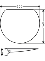 Hansgrohe WallStoris Polc matt fehér 27915700