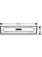 Hansgrohe WallStoris vízlehúzó, matt fehér 27916700
