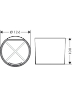 Hansgrohe WallStoris Pohár matt fehér 27921700