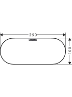Hansgrohe WallStoris fedlap matt fehér 27925700