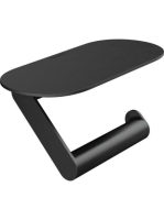 Hansgrohe WallStoris WC papír tartó, polccal matt fekete 27928670