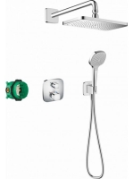 Hansgrohe Croma E zuhanyrendszer 280 1 jet, Ecostat E, króm 27953000