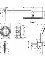 Hansgrohe Croma zuhanyrendszer 280 1 jet, Ecostat S, króm 27954000