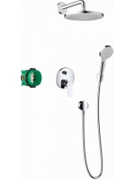 Hansgrohe Crometta S zuhanyrendszer 240, 1 jet, egykaros csapteleppel, króm, 27958000