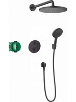 Hansgrohe Croma zuhanyrendszer 280 1 jet, Ecostat S, matt fekete 27961670