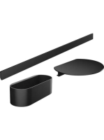 Hansgrohe WallStoris kád szett/tusfürdőtartó matt fekete 27966670