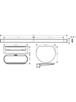 Hansgrohe WallStoris kád szett/tusfürdőtartó matt fehér 27966700