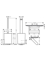 Hansgrohe WallStoris WC szett matt fekete 27969670