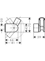 Hansgrohe Porter Vario zuhanytartó 28328000
