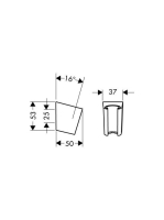 Hansgrohe Porter'S króm zuhanytartó 28331000