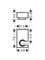Hansgrohe Porter E matt fekete zuhanytartó 28387670