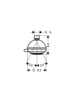 Hansgrohe Crometta 85 fejzuhany Multi, króm 28425000