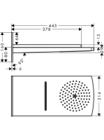 Hansgrohe Raindance Rainfall 180 2jet fehér/króm fejzuhany 28433400