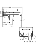 Hansgrohe Metris falsík alatti mosdócsaptelep 31086000