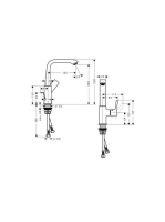 Hansgrohe Metris mosdócsaptelep 230 automata lefolyógarnitúrával 31087000