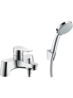 Hansgrohe Metris 2 lyukas peremre szerelhető kádcsaptelep, váltószeleppel és zuhanyszettel 31422000