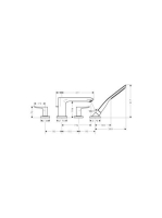 Hansgrohe Metris 4-lyukú kádcsaptelep 31442000