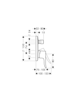 Hansgrohe Metris falsík alatti kádcsaptelep 31493000