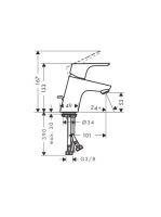 Hansgrohe Focus egykaros mosdócsaptelep 70 CoolStart automata lefolyógarnitúrával, króm 31539000
