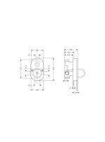 Hansgrohe Metris alaptest kádcsaptelep színkészlethez 31741180