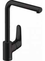 Hansgrohe Focus M41 mosogató csaptelep elforgatható kifolyóval, matt fekete 31817670