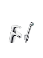 Hansgrohe Focus egykaros csaptelep bidette kézizuhannyal és 160 cm zuhanycsővel, króm 31926000