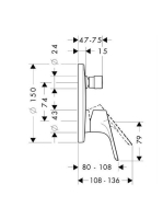 Hansgrohe Focus kádcsaptelep színkészlet 31945000