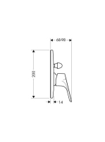 Hansgrohe Focus kádcsaptelep színkészlet 31947000