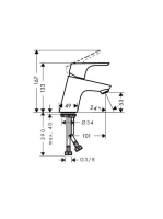 Hansgrohe Focus LowFlow 3,5 l/perc lefolyógarnitúra nélkül 31952000