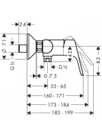 Hansgrohe Focus egykaros zuhanycsaptelep, króm 31968000