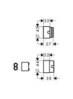 Hansgrohe hosszabbítószett 25 mm 31971000