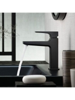 Hansgrohe Metropol matt fekete mosdócsaptelep 110 push-open lefolyóval 32507670