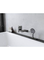 Hansgrohe Metropol szálcsiszolt fekete/króm kádtöltő 32543340