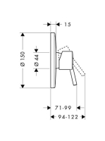 Hansgrohe Talis S zuhanycsaptelep színkészlet 32675000
