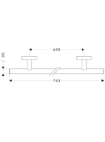 Hansgrohe Logis törölközőtartó 600mm 40516 820