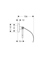 Hansgrohe Logis WC papír tartó 40523000
