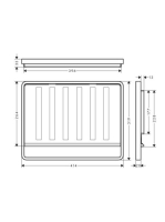Hansgrohe F17 rozsdamentes acél lefolyótálca 40962800