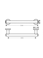 Hansgrohe Logis Universal kapaszkodó/ törölközőtartó, króm 41713000