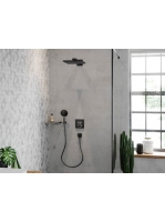 Hansgrohe AddStoris Sarokkosár szálcsiszolt fekete króm 41741340