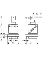Hansgrohe AddStoris Folyékonyszappan- adagoló matt fehér 41745700