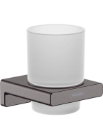 Hansgrohe AddStoris Fogkefe tartó pohár szálcsiszolt fekete króm 41749340
