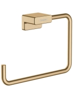 Hansgrohe AddStoris Kéztörlő tartó, gyűrű alakú szálcsiszolt bronz 41754140