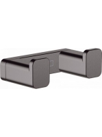 Hansgrohe AddStoris Törölköző horog két kampóval szálcsiszolt fekete króm 41755340