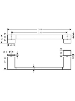 Hansgrohe AddStoris Zuhanyajtó fogantyú matt fehér 41759700