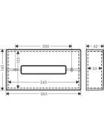 Hansgrohe AddStoris papírzsebkendő tartó, matt fekete 41774670