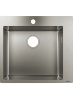 Hansgrohe S71 beépíthető mosogató 450 lefolyókészlet nélkül rozsdamentes acél hatású 43301800