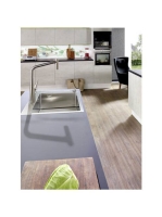 Hansgrohe S71 beépíthető mosogató 450 lefolyókészlet nélkül rozsdamentes acél hatású 43301800