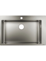 Hansgrohe S71 Beépíthető mosogató 660 lefolyókészlet nélkül rozsdamentes acél hatású 43302800