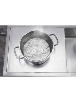 Hansgrohe S71 beépíthető csepegtetőtálcás mosogató 450 egy furattal, lefolyókészlet nélkül rozsdamentes acél hatású 43306800